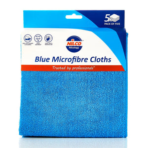 NILCO MICROFIBRE CLOTHS BLUE  5PCK