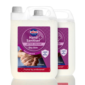 Nilco Hand Sanitiser After Cream Dry Skin Moisturiser - 5L Twin Pack