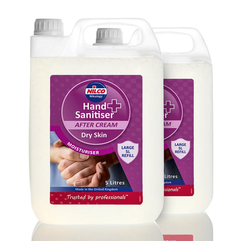 Nilco Hand Sanitiser After Cream Dry Skin Moisturiser - 5L Twin Pack
