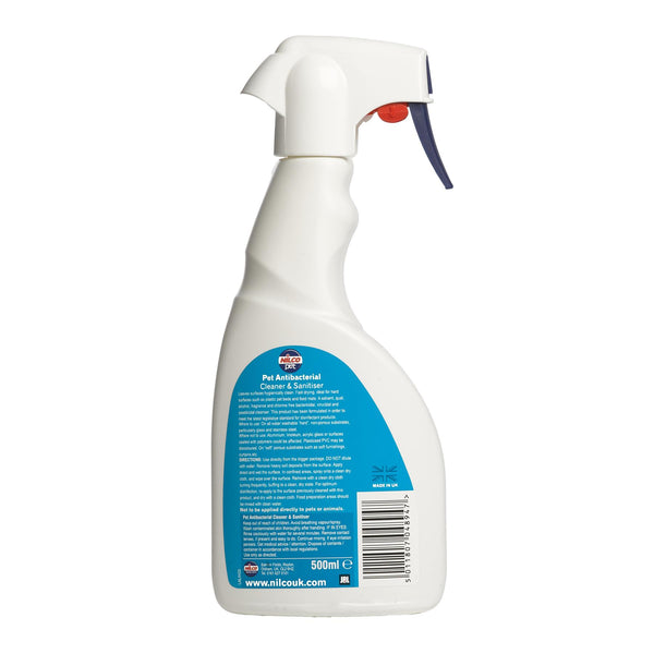 Nilco Pet Anti Bacterial Cleaner & Sanitiser 500ml Trigger