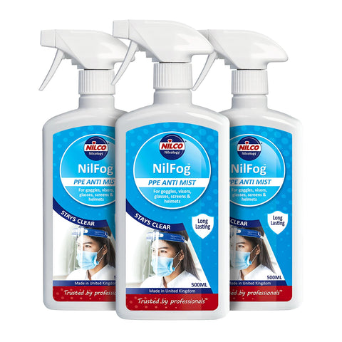Nilco Nilfog™ PPE Anti Mist Spray - 500ml Triple Pack