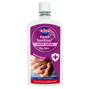 Nilco Hand Sanitiser After Cream Dry Skin Moisturiser - 500ml 6 Pack